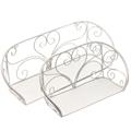 Mensola in metallo bianco 52x15H17 in set di 2 