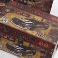 Baule in mdf Route 66 50x30H25 in set di 3