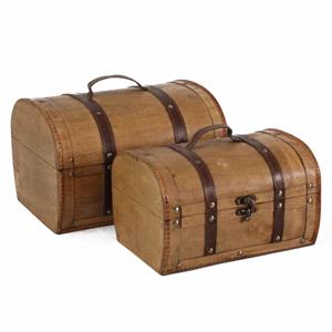 Baule in compensato 35X29H23 in set di 2