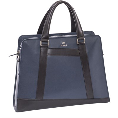 Borsa blu/nera in pelle Grace 40x8H30