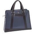 Borsa blu/nera in pelle Grace 40x8H30