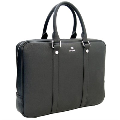 Borsa nera in pelle Regent 38x7,5H29