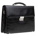 Cartella nera in pelle stampa cocco King 42x12H31