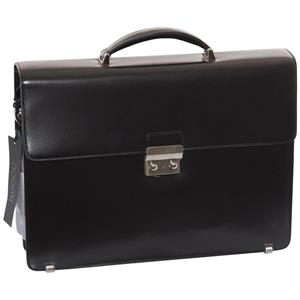 Cartella nera in pelle liscia King 42x12H31