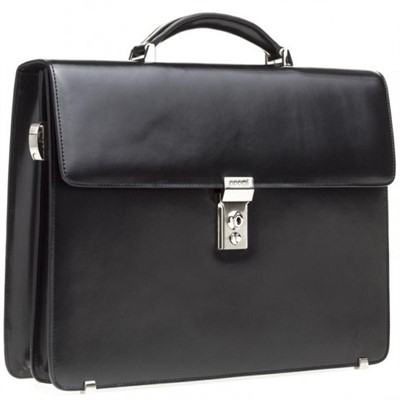 Cartella nera in pelle Queen 39x8H30