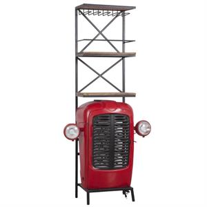 MOBILE BAR ROSSO MANGO/METALLO 88X34H180 MADE IN INDIA