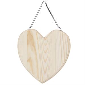 Decorazione cuore in legno 21x20
