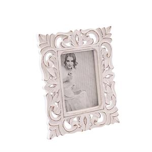 Portafoto in legno intagliato 21x26