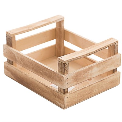 Cassetta rettangolare in legno di abete 21x17H11