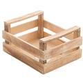 Cassetta rettangolare in legno di abete 21x17H11