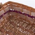Cesto in vimini rettangolare 53x40H14