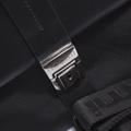 Cartella nera in pelle e tessuto Oxford 42x31H12