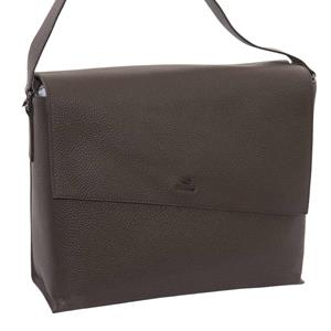 Borsa a tracolla marrone in pelle 36x10H30