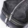 Beautycase nero in pelle e tessuto Baldinini 28x18H12