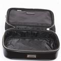 Beautycase nero in pelle e tessuto Baldinini 28x18H12