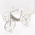 Portavaso bicicletta in metallo bianco 57X12H42