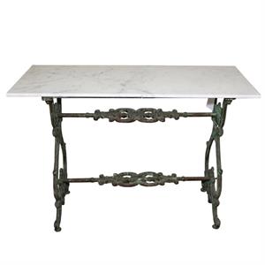 Tavolo da caffè in marmo e metallo 100x75H75