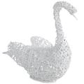 Cigno in vimini bianco 80X35H83