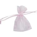 Bustina in organza rosa cm. 5x7,5 in confezione da 10 