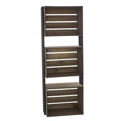 Scaffale pensile in abete 43X23H112