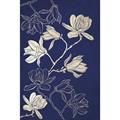 Quadro dipinto con fiori 60X90