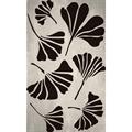 Quadro dipinto con foglie di ginko 60X100