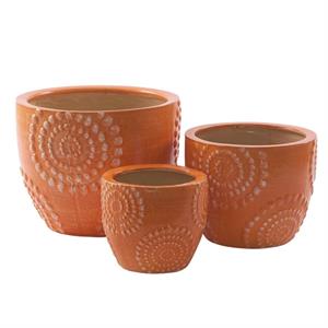 Portavasi in ceramica in set di 3 Ø29H23