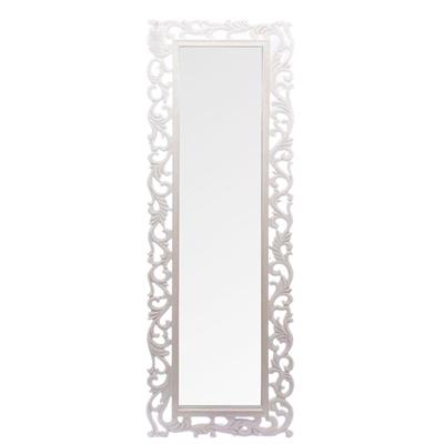 Specchio con cornice in legno intagliato 55x155