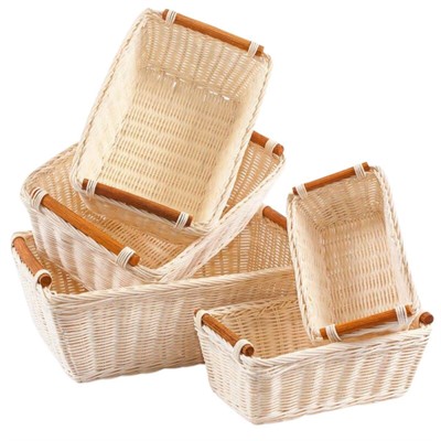 Vaschetta in midollo naturale 35x25H12 in set di 5 