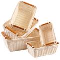 Vaschetta in midollo naturale 35x25H12 in set di 5 