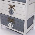 Cassettiera bicolore in abete 40X29H73