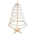 Decorazione Albero di Natale a spirale in legno 50X50H85