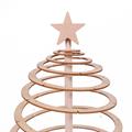 Decorazione Albero di Natale a spirale in legno 50X50H85