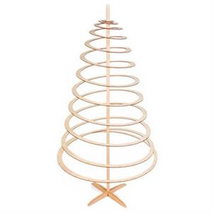 Albero di Natale a spirale in legno 72X72H138