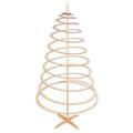 Decorazione Albero di Natale a spirale in legno 72X72H138