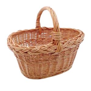 Cesto in vimini rosso 37X27H29