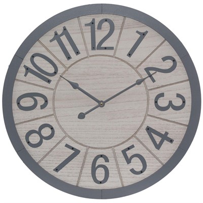 Orologio in mdf e metallo Ø50
