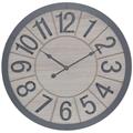Orologio in mdf e metallo Ø50