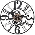 Orologio in mdf e metallo Ø60
