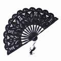 Ventaglio in macramè nero 