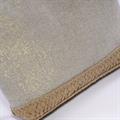 Pochette in tela beige e fibre naturali 22XH18