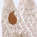 Borsa in fibre naturali e cotone beige 30XH63