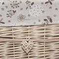 Baule in vimini con fodera 60X40H40 in set di 2 