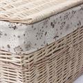 Baule in vimini con fodera 60X40H40 in set di 2 