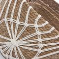 Cesto in seagrass e cotone con manici Ø37H37 in set di 3