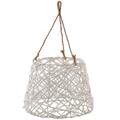 Lampadario in vimini bombato Ø40H28