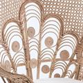Poltrona pavone in rattan 113x75H149 