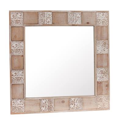 Specchio in legno di abete 66x2H66