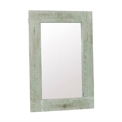 Specchio in abete verde 48x2H73