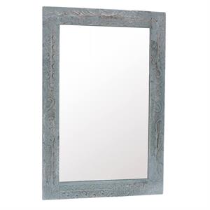 Specchio in abete azzurro 65X2H97